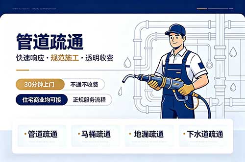 灞桥管道疏通